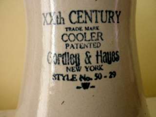 ANTIQUE CORDLEY & HAYES NEW YORK STONEWARE WATER COOLER 50 29  