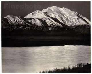   Mount McKinley Mountain Photo Engraved Landscape ANSEL ADAMS  