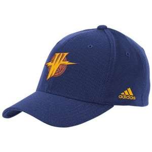   Warriors Navy Blue The Pivot Logo Flex Fit Hat (Large/X Large) Sports