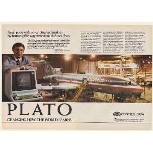 1982 American Airlines 767 Control Data PLATO Computer System Double 