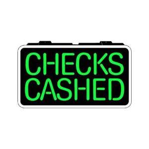  Checks Cashed Backlit Sign 13 x 24