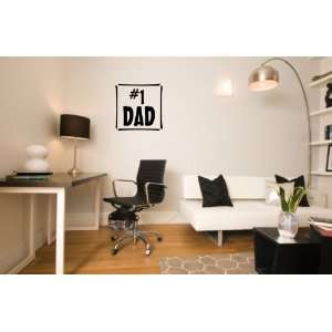 Vinyl Wall Decal   Number ONE DAD   selected color Baby Blue   Want 