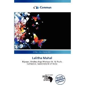    Lalitha Mahal (9786137021446) Stefanu Elias Aloysius Books