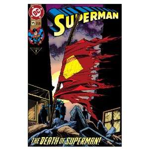   Superman, No. 75, The Death of Superman , 20 x 30 Poster Print Home