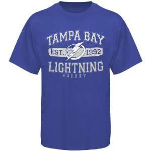 Old Time Hockey Tampa Bay Lightning Cleric T Shirt   Royal Blue 
