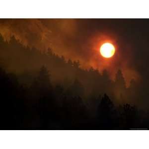  Sunset Breaks Through Smoke of the Hayman Wildfire 