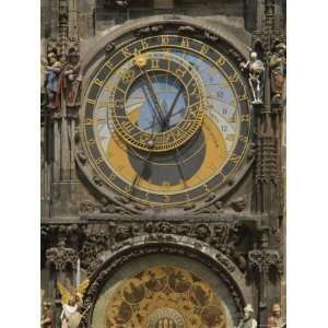 The Gothic Horloge, Astronomical Clock, Old Town Hall, Stare Mesto 