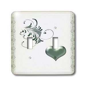   Design with Heart, Green   Light Switch Covers   double toggle switch