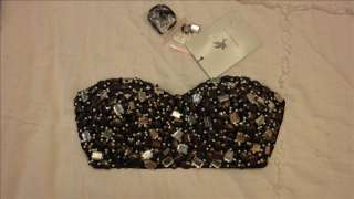 ONE TEASPOON EMBELLISHED BUSTIER sz 6 SOLD OUT RRP $189.95  