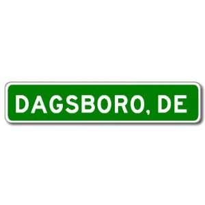  DAGSBORO, DELAWARE City Limit Sign   Aluminum   9 x 36 