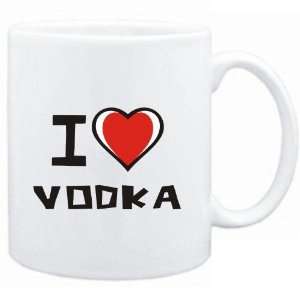  Mug White I love Vodka  Drinks