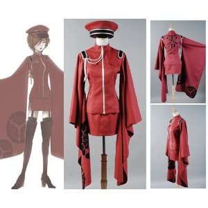  Vocaloid Meiko Senbon Sakuras Cosplay Costume Uniform 