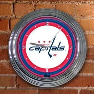 Washington Capitals Team 14 Neon Clock NHL Hockey Fan Shop Sports 