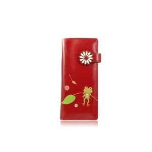  ESPE Jump Red Large Long Clutch Wallet Coin Card 