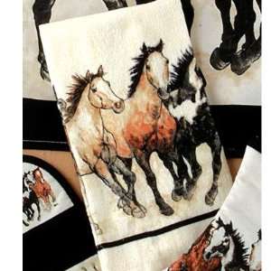  KayDee Designs Running Horses Apron and terry towel 
