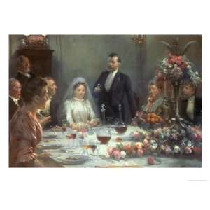 Wedding Toast Giclee Poster Print by Erik Henningsen, 9x12  