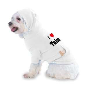  I Love/Heart Talon Hooded T Shirt for Dog or Cat X Small 