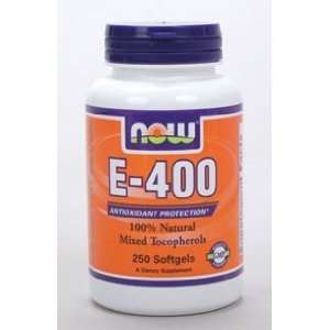   Vitamin E 400 IU   Mixed Tocopherols   250 Softgels Health & Personal