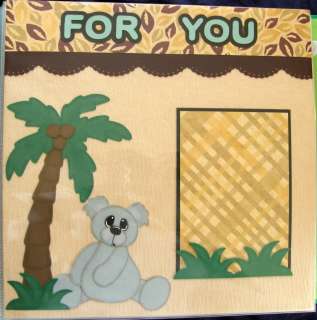 Jungle Baby Book/Scrapbook 24 Premade 12x12 Pages for Boy or Girl 