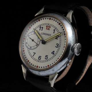 Mens 1907 L0NGINES Vintage Watch with SS CASE MILITARY GERMAN 