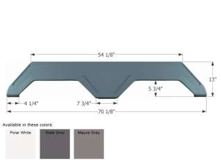 70 1/8 x 13   Slate Grey Tandem axle fender skirt (other colors 