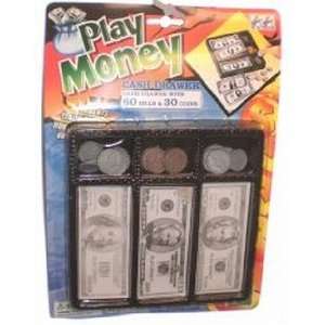  Play Money Pretend Cash Tray Toys & Games