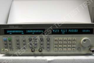 Agilent / HP 83751A Synthesized Sweeper 2 20 GHz Opt. 1E1, 1ED  