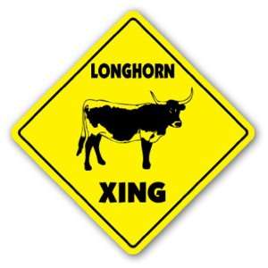   Sign xing gift novelty steer cattle angus beef Patio, Lawn & Garden