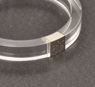 Authentic Louis Vuitton clear plastic bracelet Bangle L327  