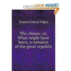   been; a romance of the great republic Charles Felton Pidgin Books