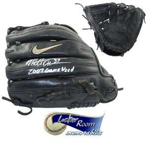  Albers Autographed Game Used Nike Fielding Glove