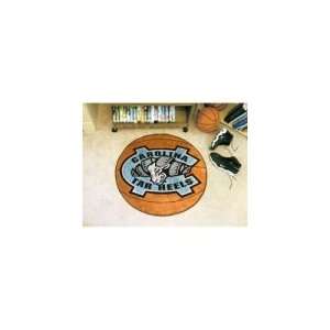   Tar Heels NCAA Basketball Round Floor Mat Ram Logo