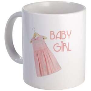  PINK BABY GIRL Dress on an 11oz Ceramic Coffee Cup Mug 