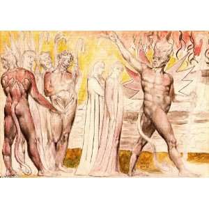   William Blake   24 x 16 inches   Dante y Virgilio e