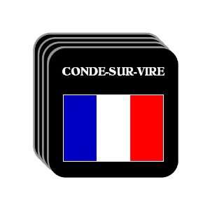  France   CONDE SUR VIRE Set of 4 Mini Mousepad Coasters 