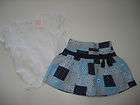 Janie and Jack BLUE SKIES patchwork shorts top 5T NWT  
