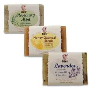  I Wen Lavender, Honey Oatmeal & Rosemary Mint handmade 