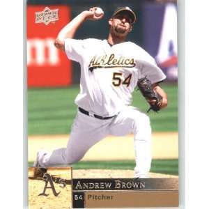  2009 Upper Deck #797 Andrew Brown   Athletics (Baseball 