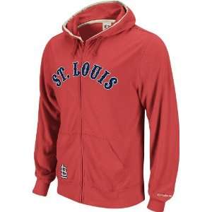 St. Louis Cardinals Reebok Vintage Full Zip Hooded Sweatshirt  