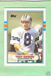 TROY AIKMAN DALLAS COWBOYS ROOKIE 1989 TOPPS TRADED 70T  