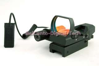  33mm 4 Reticle Red Green Holographic Sight + Red Laser Aim  