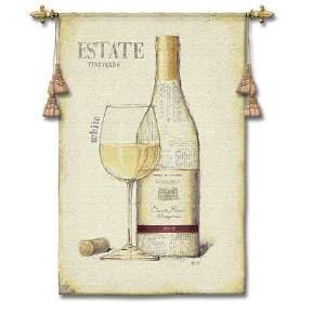  Estate Vineyards White Wine Tapestry   Emily Adams 
