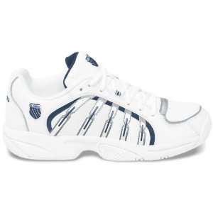 Swiss Mens Vibrant 3 Tennis Shoe (White/ Navy)  Sports 