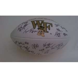  2008 Wake Forrest Team Signed Football 