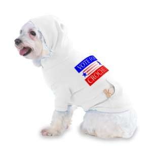  VOTE FOR CROCHET Hooded T Shirt for Dog or Cat MEDIUM 
