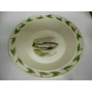  Portmeirion Compleat Angler Soup Bowl Great Lake Trout 
