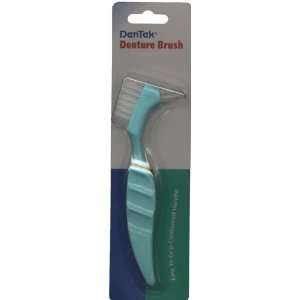  Dentek Denture Brush Easy To Grip Contoured Handle (Pack 