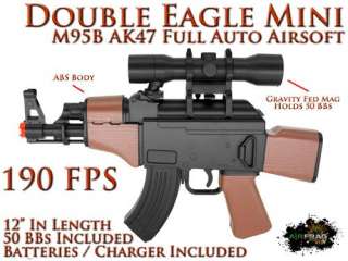   AK47 M95B Automatic Electric Airsoft Gun w/ Battery & Charger  