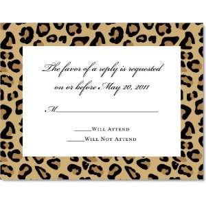  Fashionable Leopard Print Response Cards