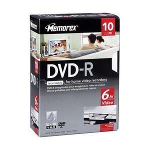  Memorex 4x Write Once DVD R For Video   10 Pack   Model 